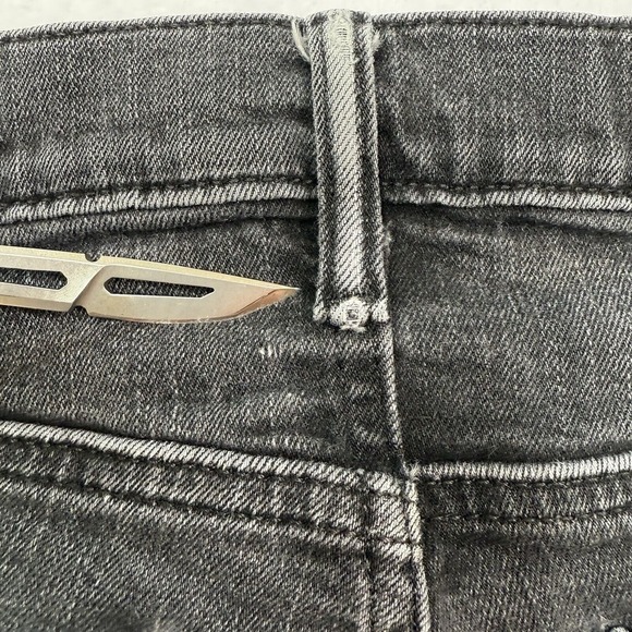 Abercrombie & Fitch Jeans Men 31x30 Black Langdon Skinny Jeans Used With Spots - Picture 13 of 16